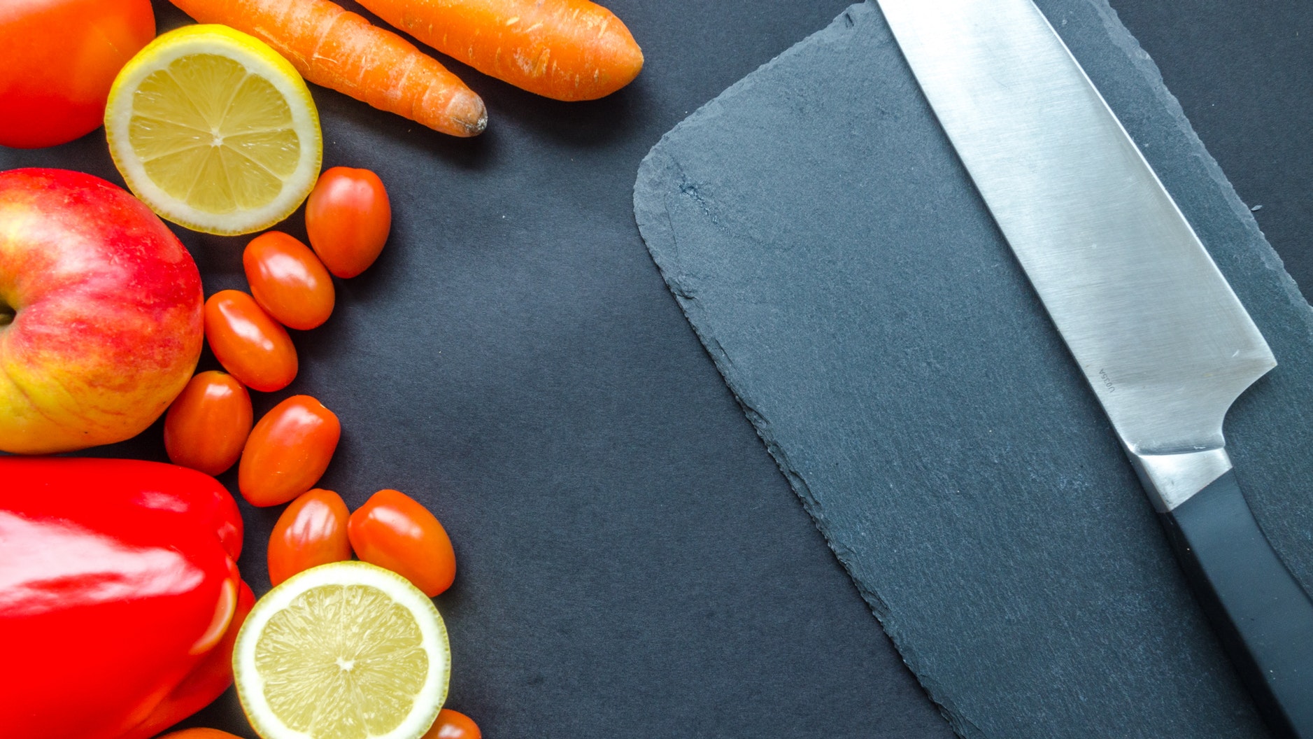 vegetables cutting board nighttime eating